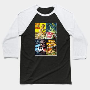 50s Sci-fi Poster Art Baseball T-Shirt